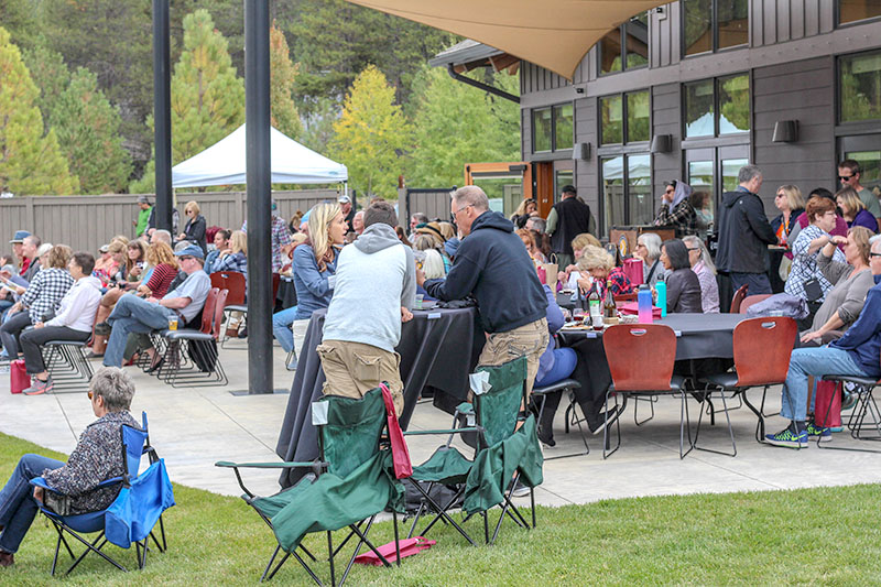 Patio crowd